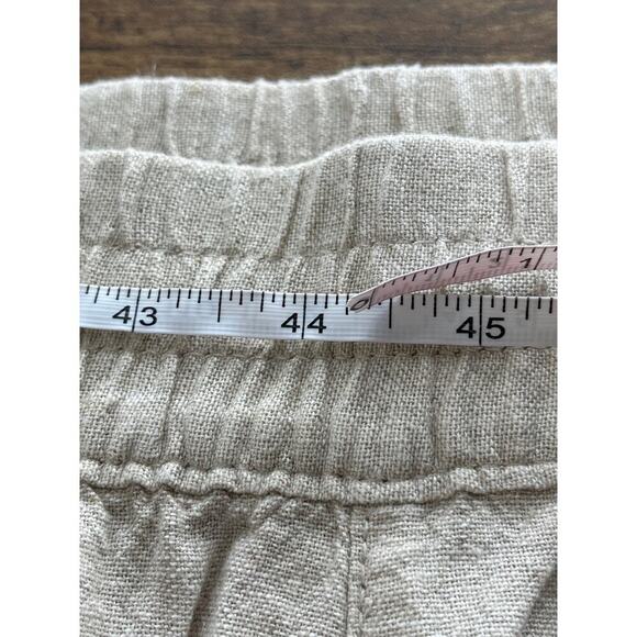 Old Navy XXL Natural Linen Blend Straight High Rise Pockets Pants NEW Summer - Picture 4 of 8